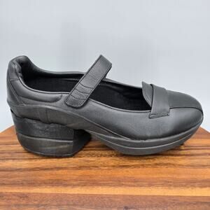 Z-Coil Sofia Mary Jane Shoes Women's 9 Black Leather Orthotic Comfort Strap